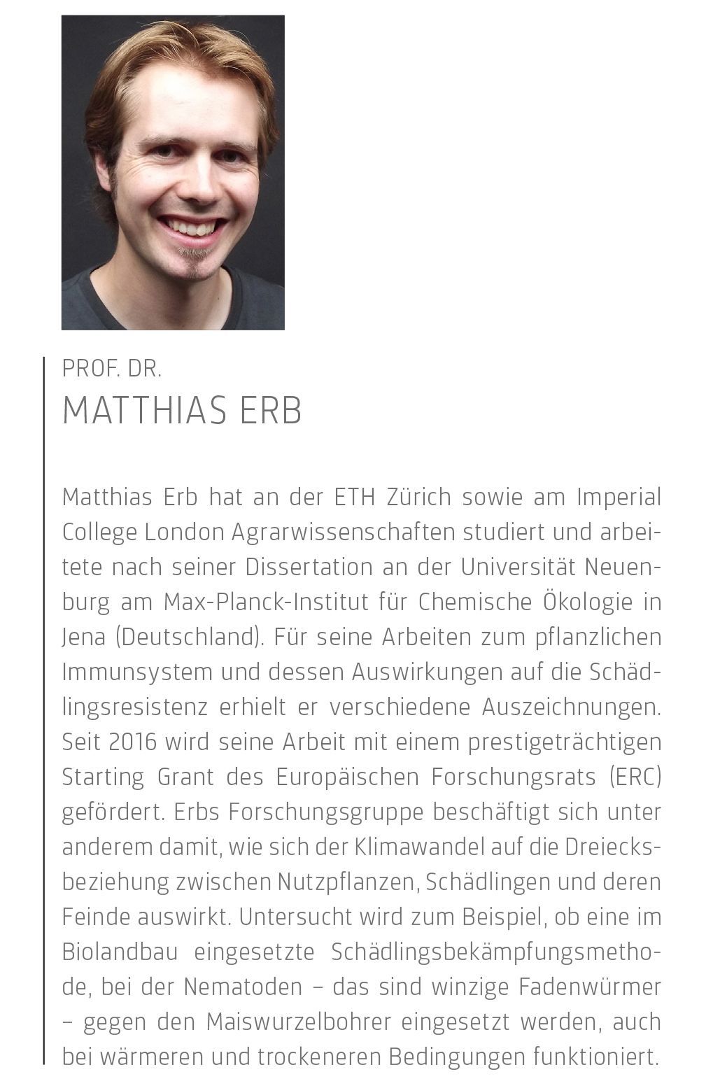 OCCR Flash: Prof. Dr. Markus Erb OCCR Flash: Prof. Dr. Markus Erb