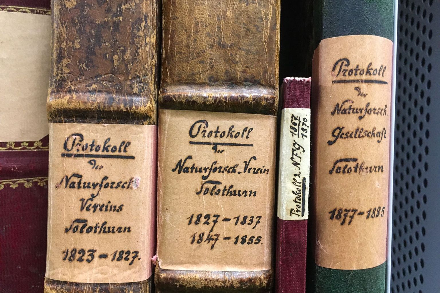 Protokollbände aus den ersten Jahrzehnten Protokollbände aus den ersten Jahrzehnten