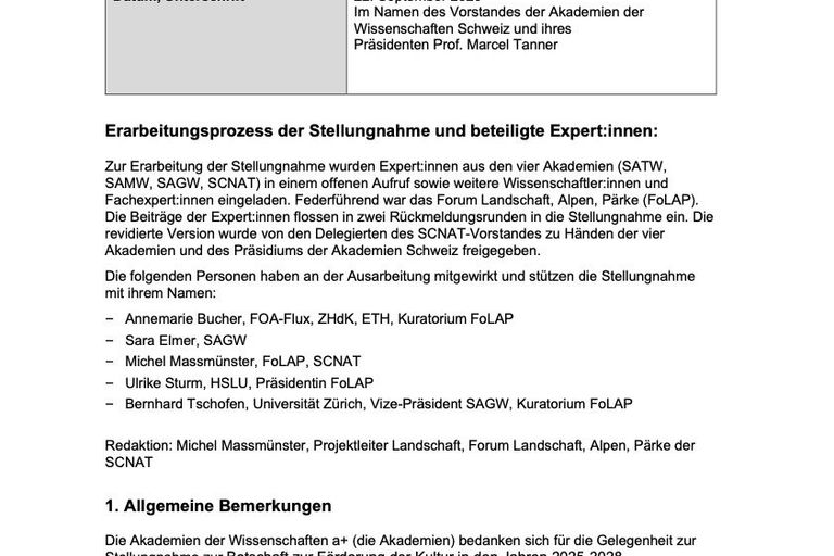 Foto Titelseite Stellungnahme Kulturbotschaft Foto Titelseite Stellungnahme Kulturbotschaft