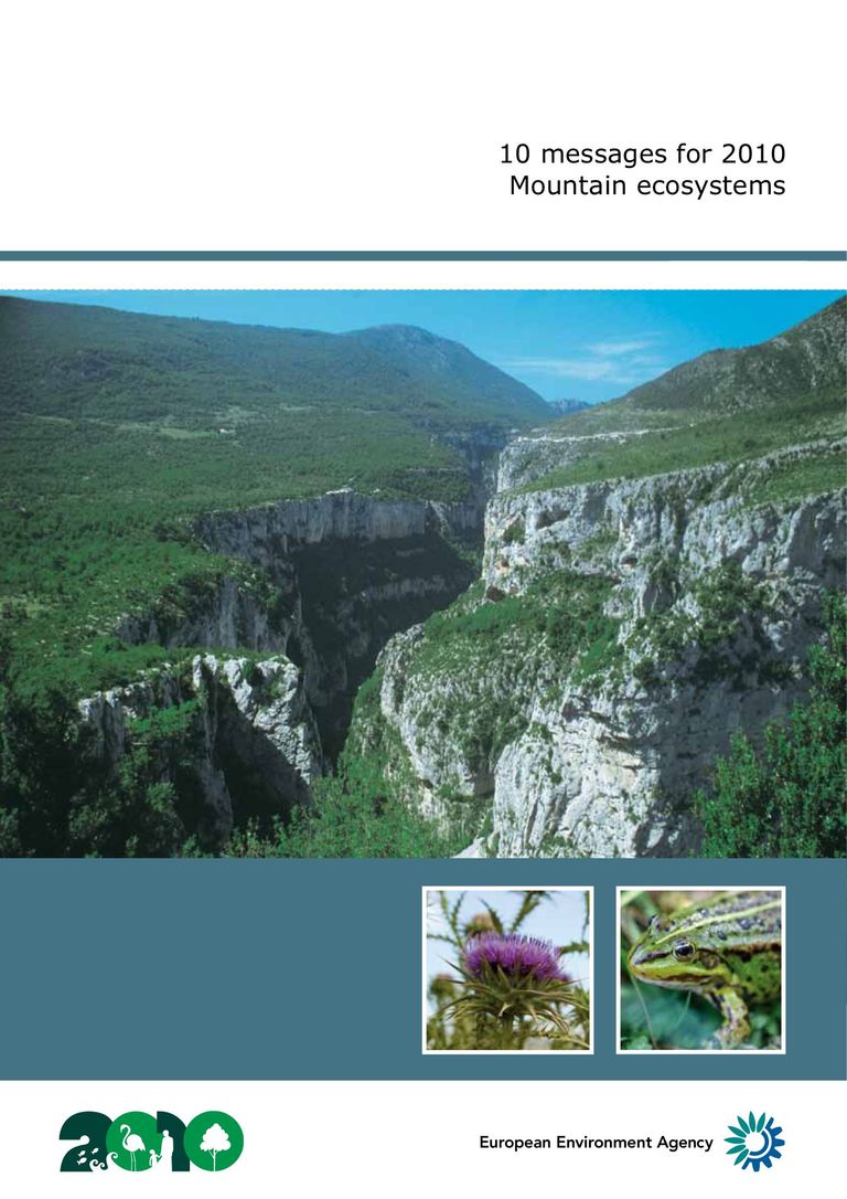 Assessment on mountain ecosystems: Europe's mountains: rich in biodiversity but increasingly vulnerable