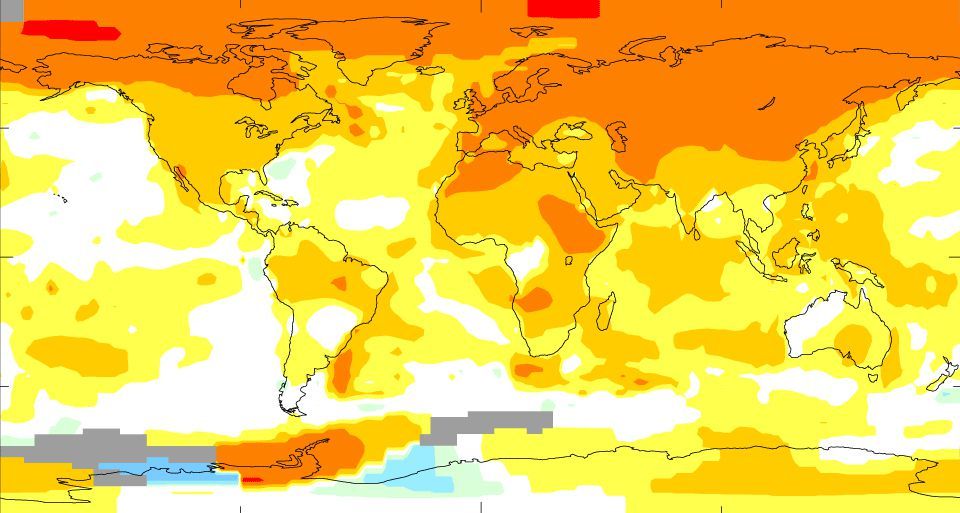 2009 was one of the six warmest years on record