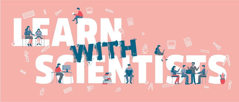 LEARN with SCIENTISTS logo