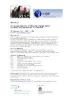 Teaser: Workshop Knowledge, Learning and Societal Change (KLSC/IHDP) - the Swiss Contribution Teaser: Workshop Knowledge, Learning and Societal Change (KLSC/IHDP) - the Swiss Contribution