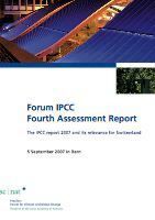 Teaser: Forum IPCC - Fourth Assessment Report Teaser: Forum IPCC - Fourth Assessment Report
