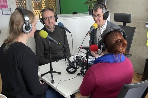 Teilnahme am Podcast des Lycée Edward ­Steichen  anlässlich eines Austauschs in Luxemburg.