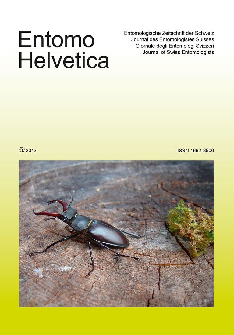 Entomo Helvetica 2012/5: Titelseite
