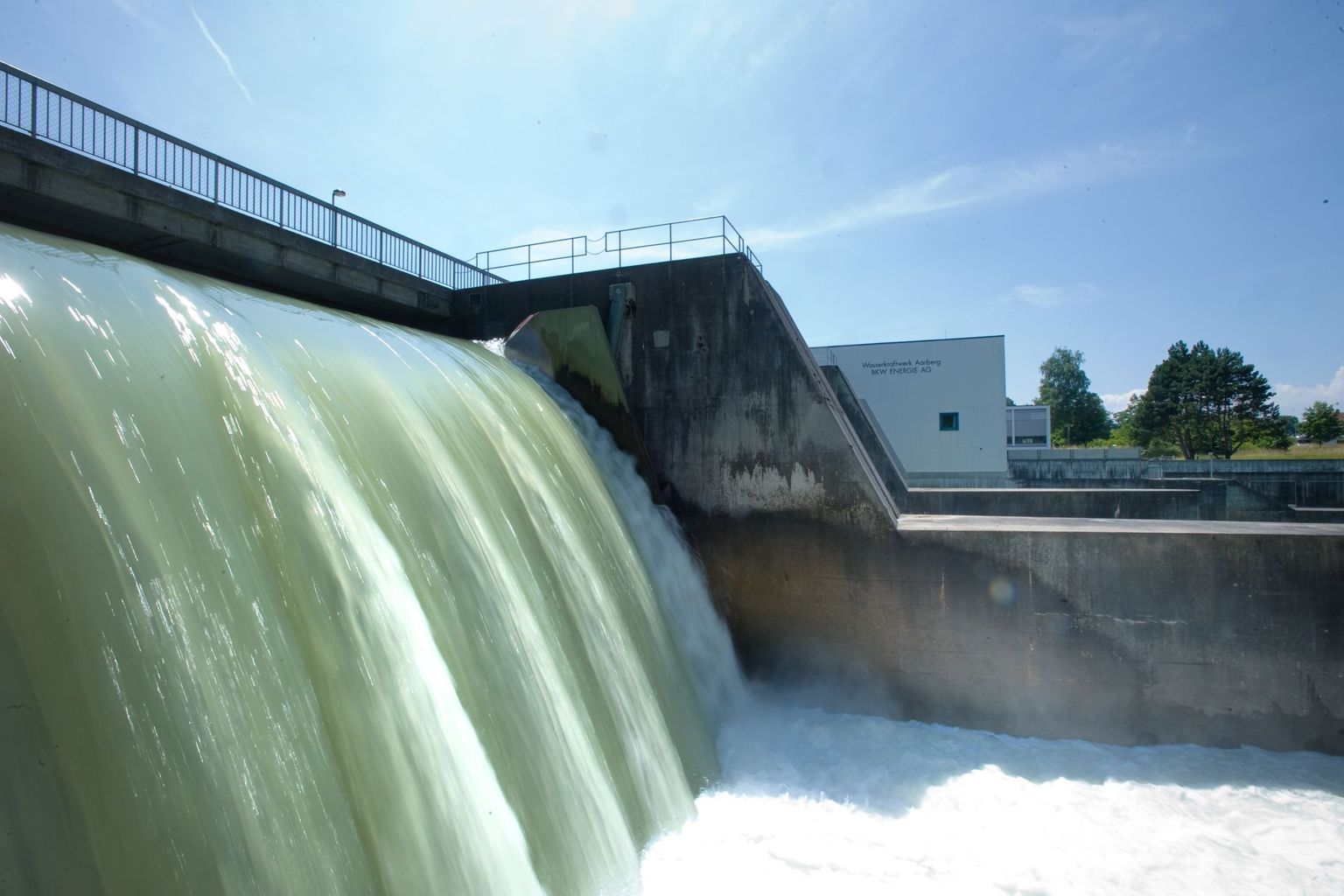 Flusskraftwerk Aarberg BKW Flusskraftwerk Aarberg BKW