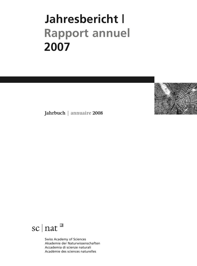 Jahrbuch 2008 der SCNAT