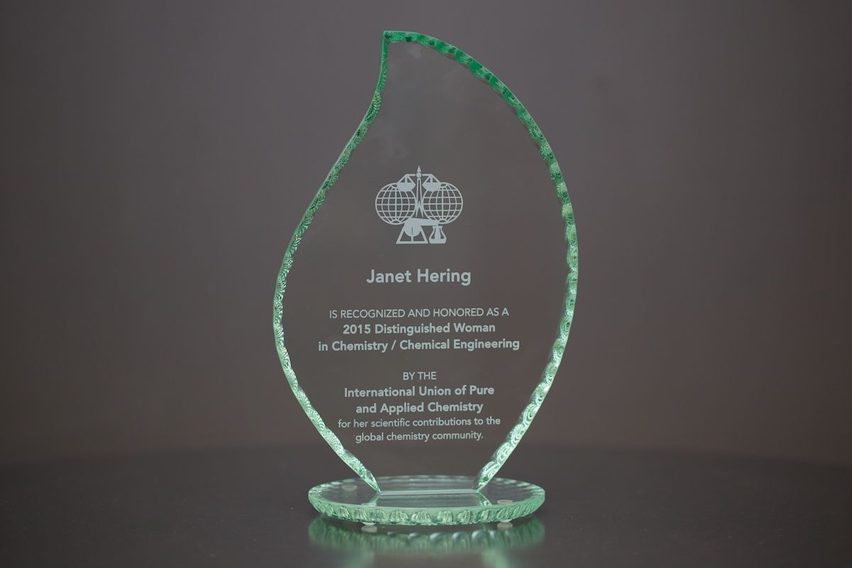 Distinguished Women in Chemistry Award - Janet Hering.