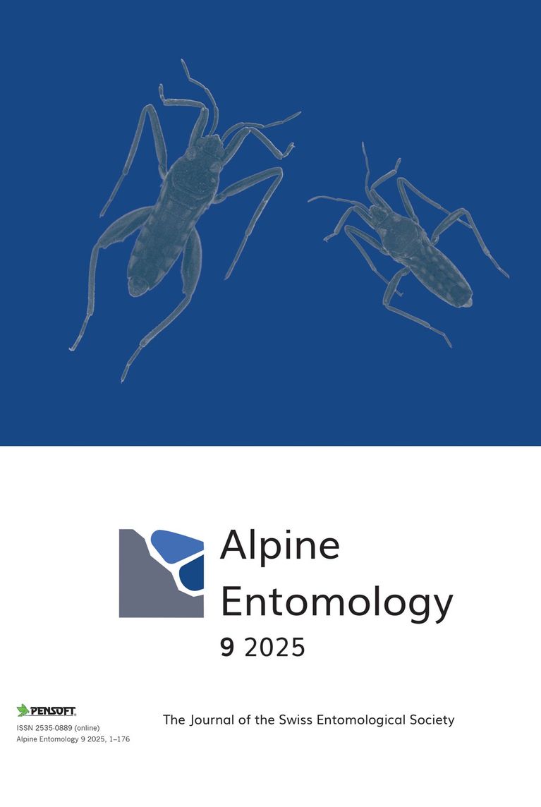 Alpine Entomology Vol 9 2025 cover Alpine Entomology Vol 9 2025 cover