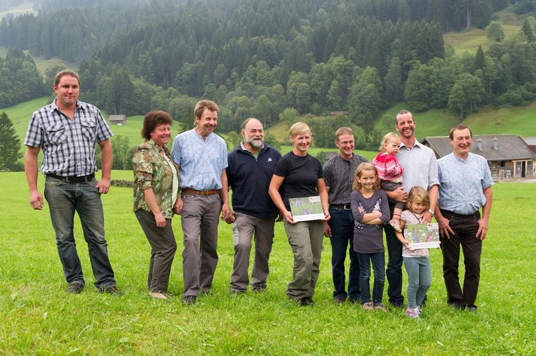 Les vainqueurs du concours prairies fleuries du Toggenburg, 2015