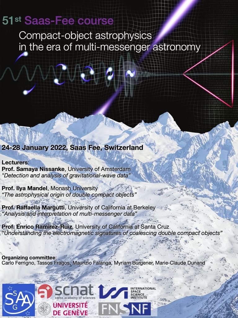 Poster du cours Saas Fee 2022 Poster du cours Saas Fee 2022