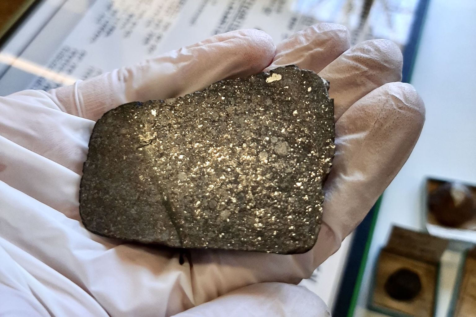 Dieses Metoritenstück kam im Rahmen eines Digitalisierungsprojektes im Museum Zofingen (AG) zum Vorschein. Der Steinmeteorit schlug am 3. Februar 1882 in der Nähe des rumänischen Dorfes Mocs ein und wird deshalb wie üblich bei Meteoriten nach diesem benannt. Dieses Metoritenstück kam im Rahmen eines Digitalisierungsprojektes im Museum Zofingen (AG) zum Vorschein. Der Steinmeteorit schlug am 3. Februar 1882 in der Nähe des rumänischen Dorfes Mocs ein und wird deshalb wie üblich bei Meteoriten nach diesem benannt.