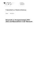 Teaser: Bundesrat verabschiedet die Botschaft zur Energiestrategie 2050 Teaser: Bundesrat verabschiedet die Botschaft zur Energiestrategie 2050