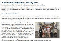 Teaser: Future Earth newsletter - January 2013