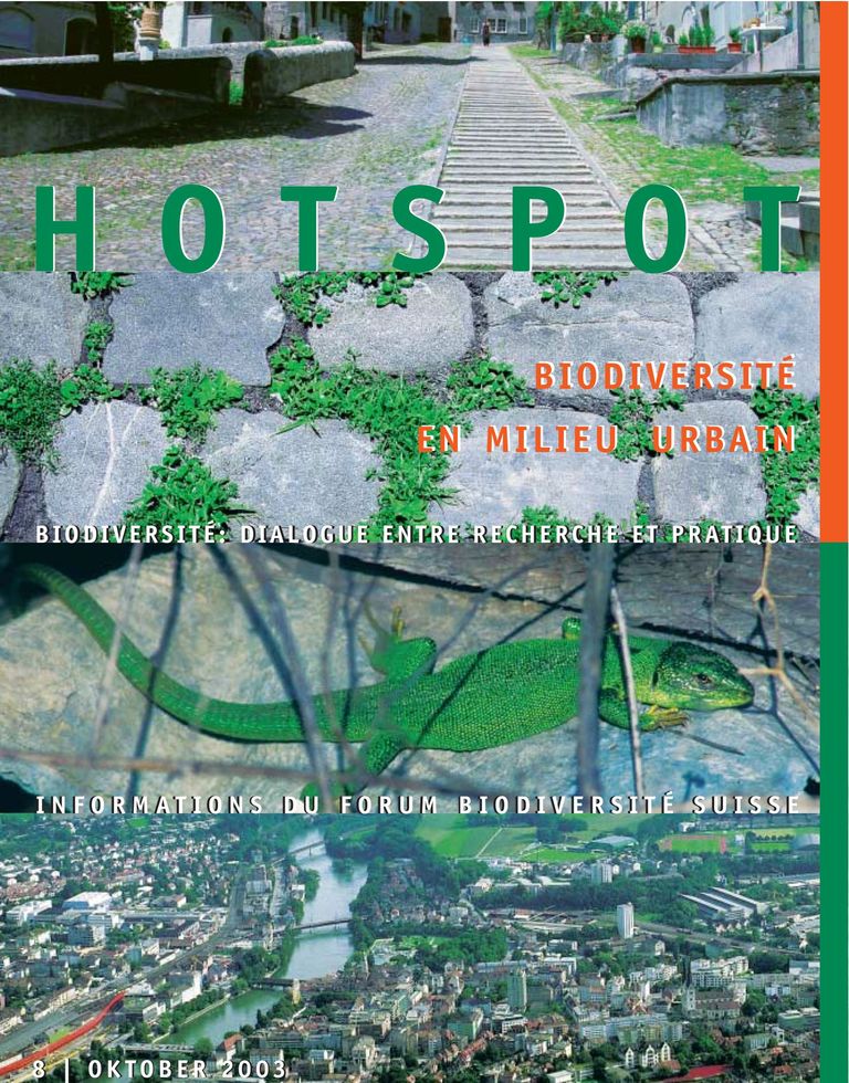 HOTSPOT 8: Biodiversité en milieu urbain