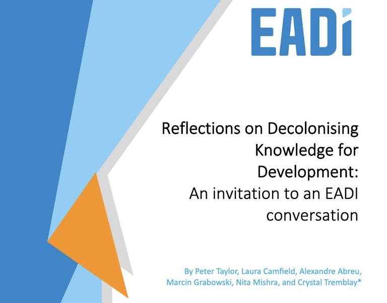 EADI Reflections Paper