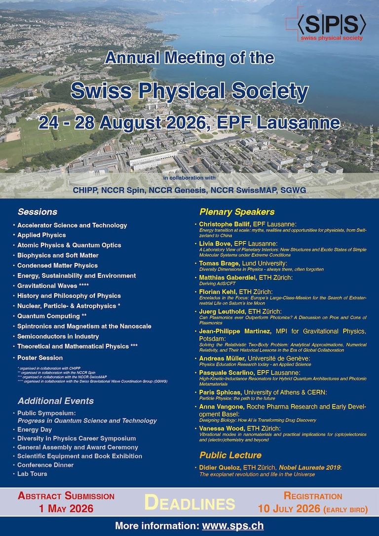 Tagungsplakat Lausanne 2026 Tagungsplakat Lausanne 2026