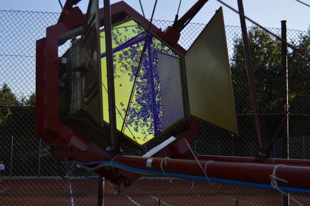 The camera of the SST-1M project of CTA, created by Astroparticle physicist Teresa Montaruli. The camera of the SST-1M project of CTA, created by Astroparticle physicist Teresa Montaruli.