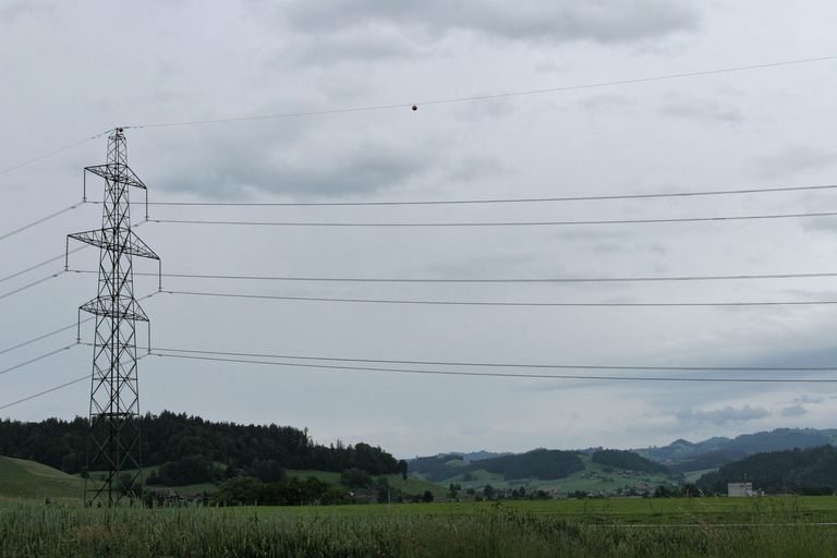 power supply line power pole