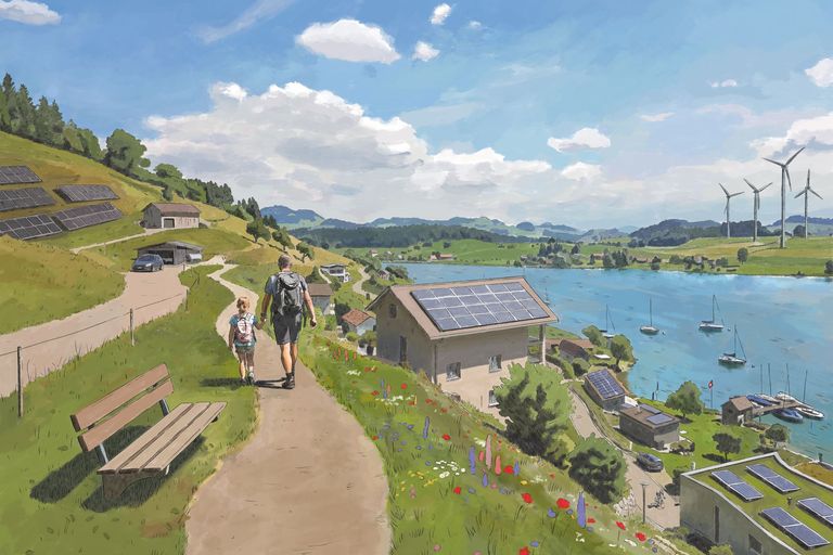 Image de couverture factsheet «La Suisse face au changement climatique»» Image de couverture factsheet «La Suisse face au changement climatique»»