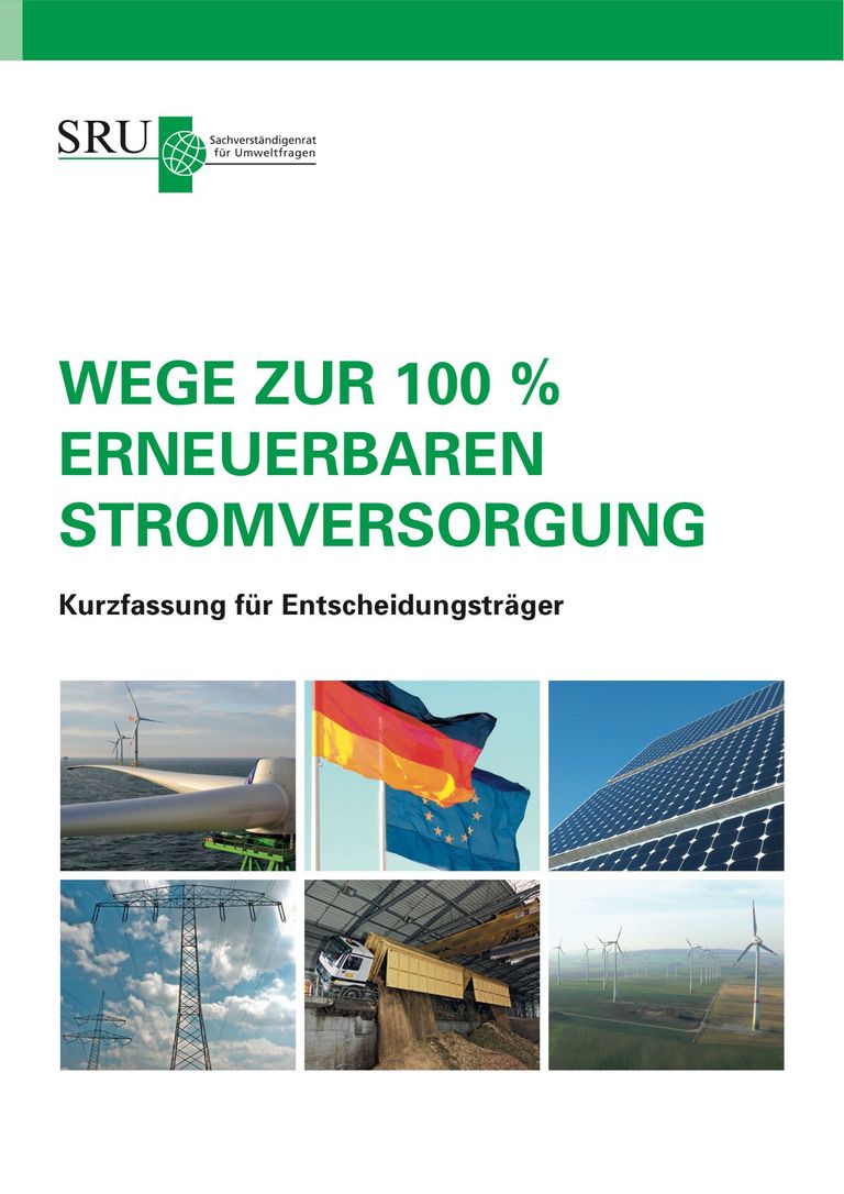 Kurzfassung: Wege zur 100% erneuerbaren Stromversorgung