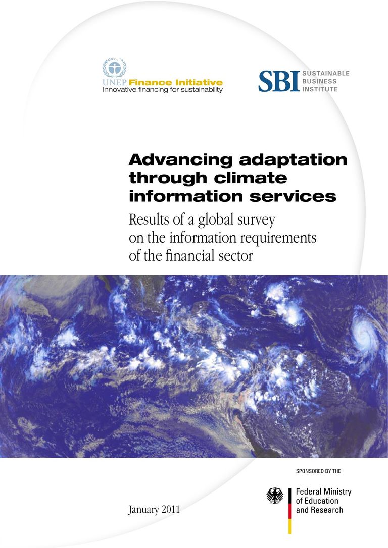 Download of the survey: Advancing adaptation through climate information services