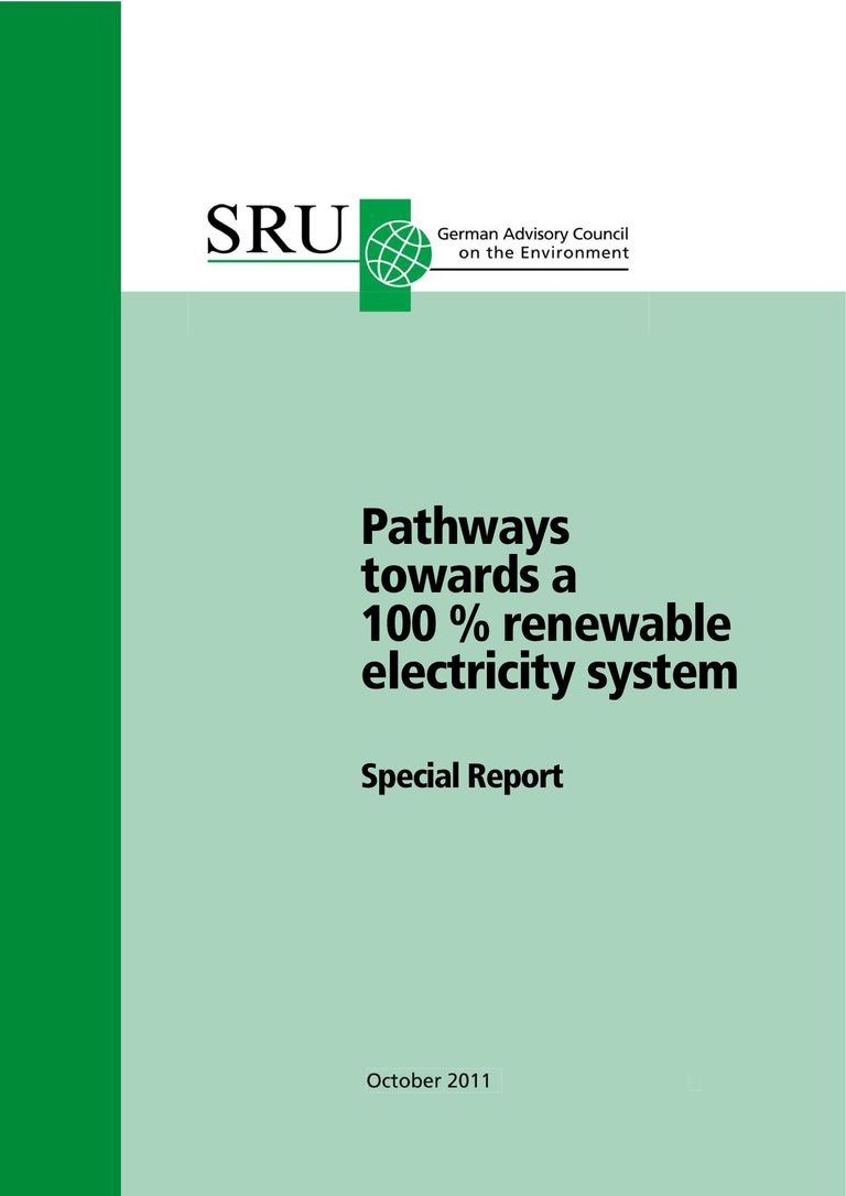Download the Special Report: Pathways towards a 100 % renewable electricity system