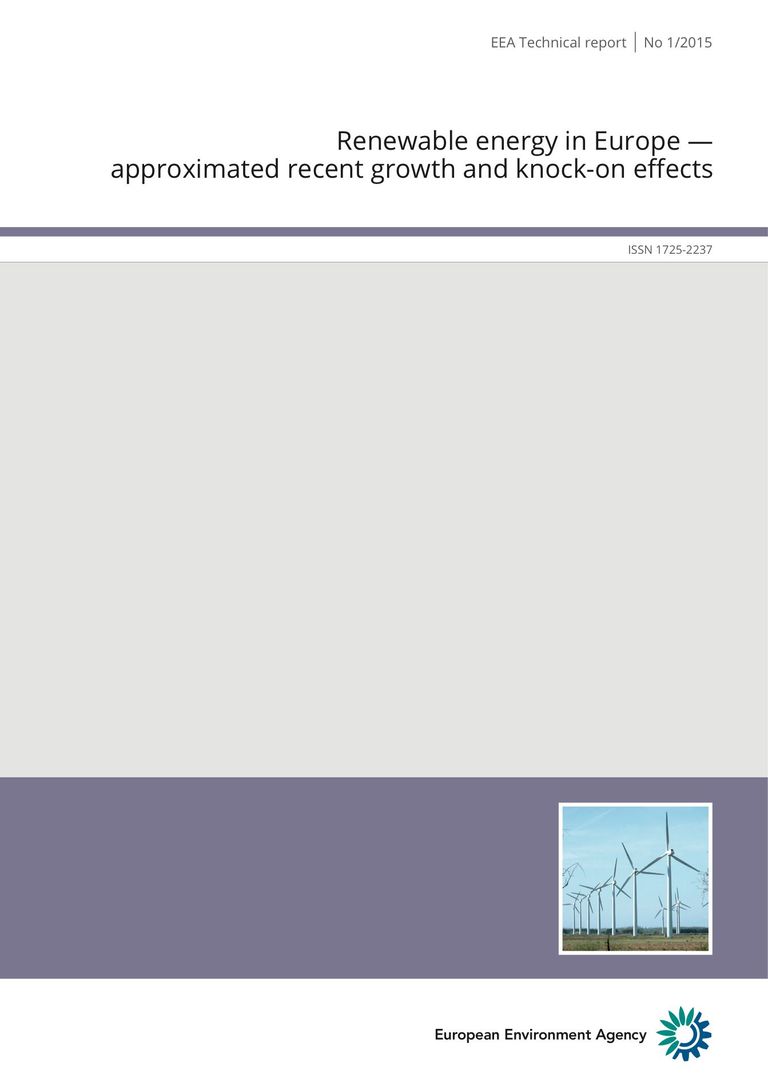 Download the full report: Renewable energy in Europe - approximated recent growth and knock-on effects