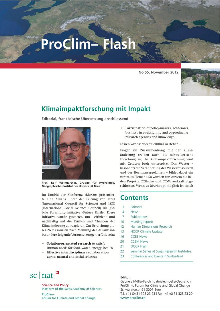 entire publication: ProClim- Flash 55 / Edito Rolf Weingartner