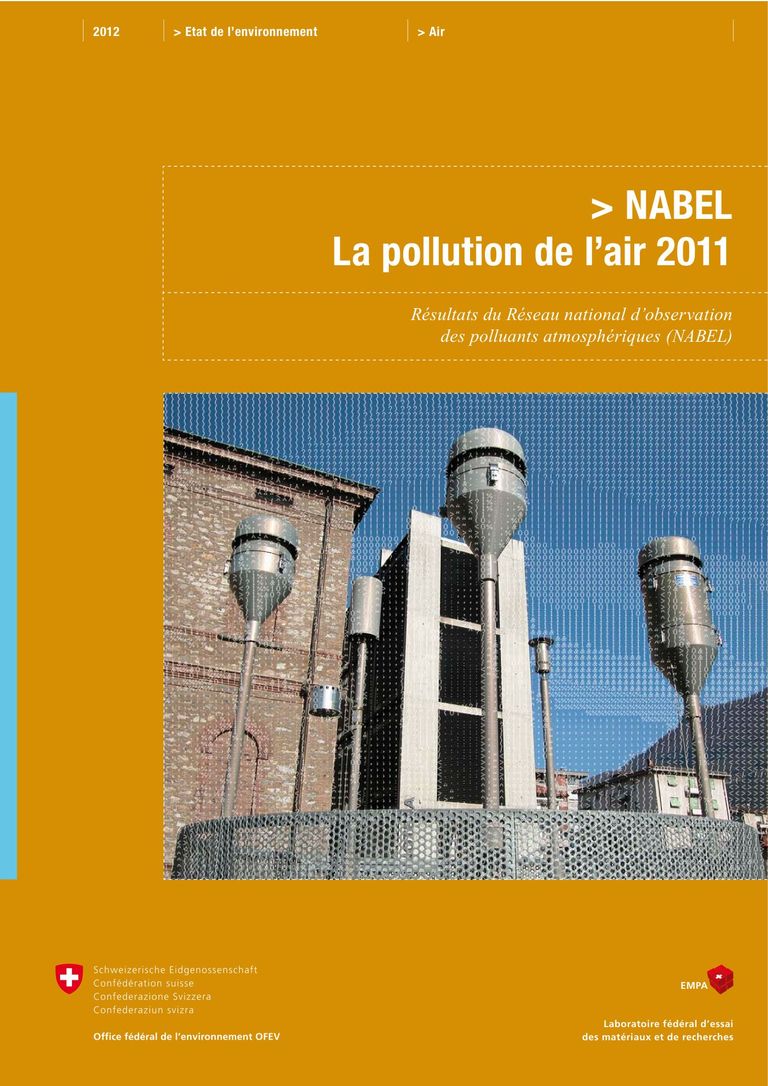 NABEL – La pollution de l’air 2011