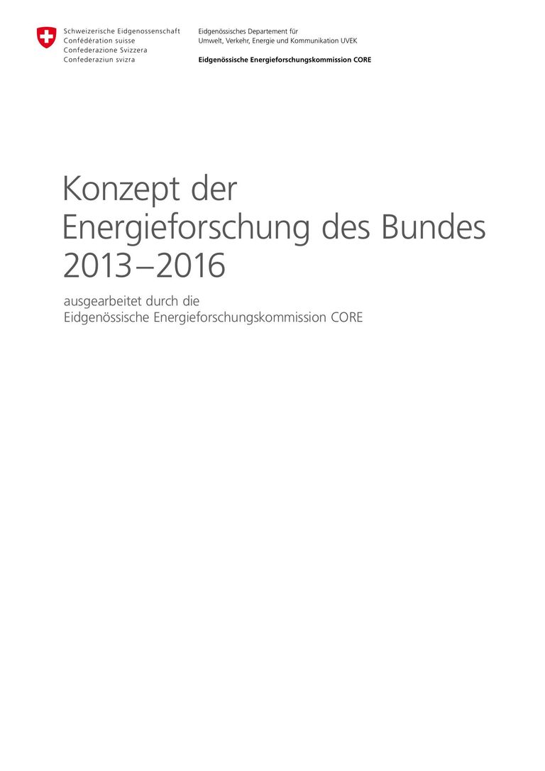Energieforschung des Bundes 2013-2016