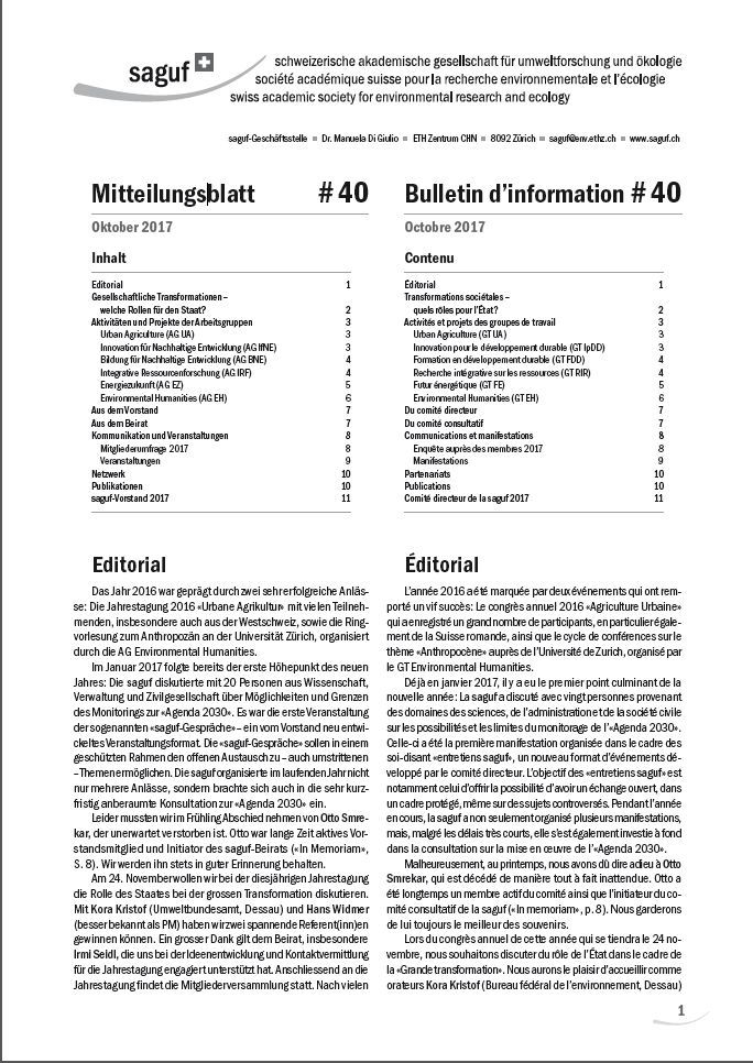 saguf-Mitteilungsblatt Nr. 40