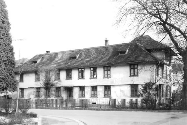 Hauptgebäude des Laboratoriums, aufgenommen im Jahr 1960