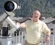 Walter Krein, Leiter der Sternwarte ACADEMIA Samedan