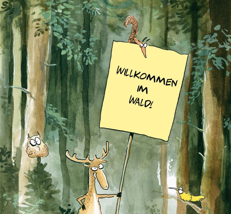 Willkommen im Wald_Cartoon Max Spring