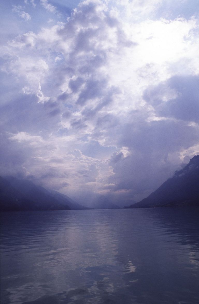 lac ciel orageux atmosphère ciel nuages