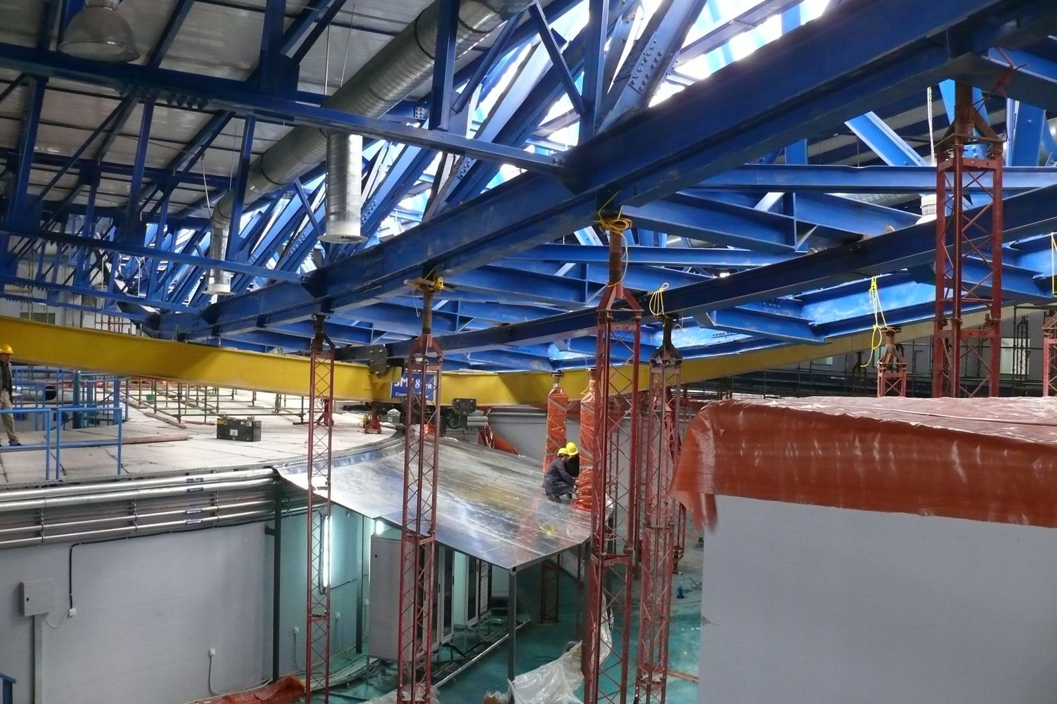 Glück im Unglück: Im Jahr 2014 war das Dach der SESAME-Halle unter der Last von Schnee eingestürzt – weder Personen noch das Synchrotron nahmen Schaden.
