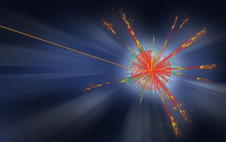Collision proton-proton (LHC, CERN)