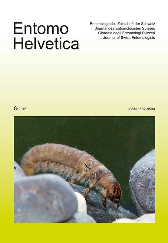 Entomo Helvetica 2015/8: Titelseite