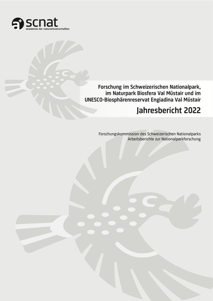 Jahresbericht 2022 Forschungskommission des Schweizerischen Nationalparks (FOK-SNP)