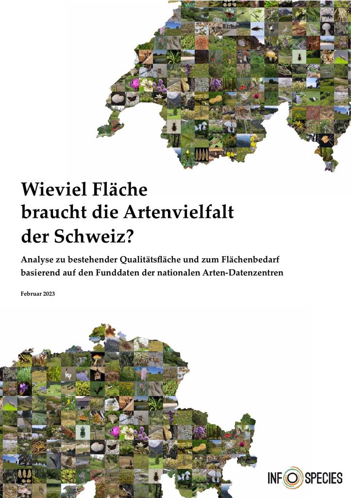 Wieviel Fläche braucht die Artenvielfalt der Schweiz?