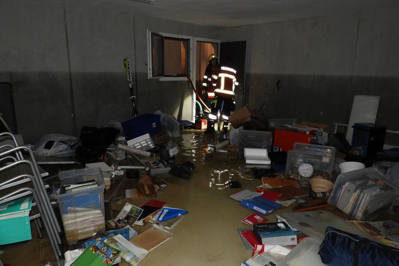 Überschwemmter Keller: Ein Hochwasser kann grosse Schäden verursachen.