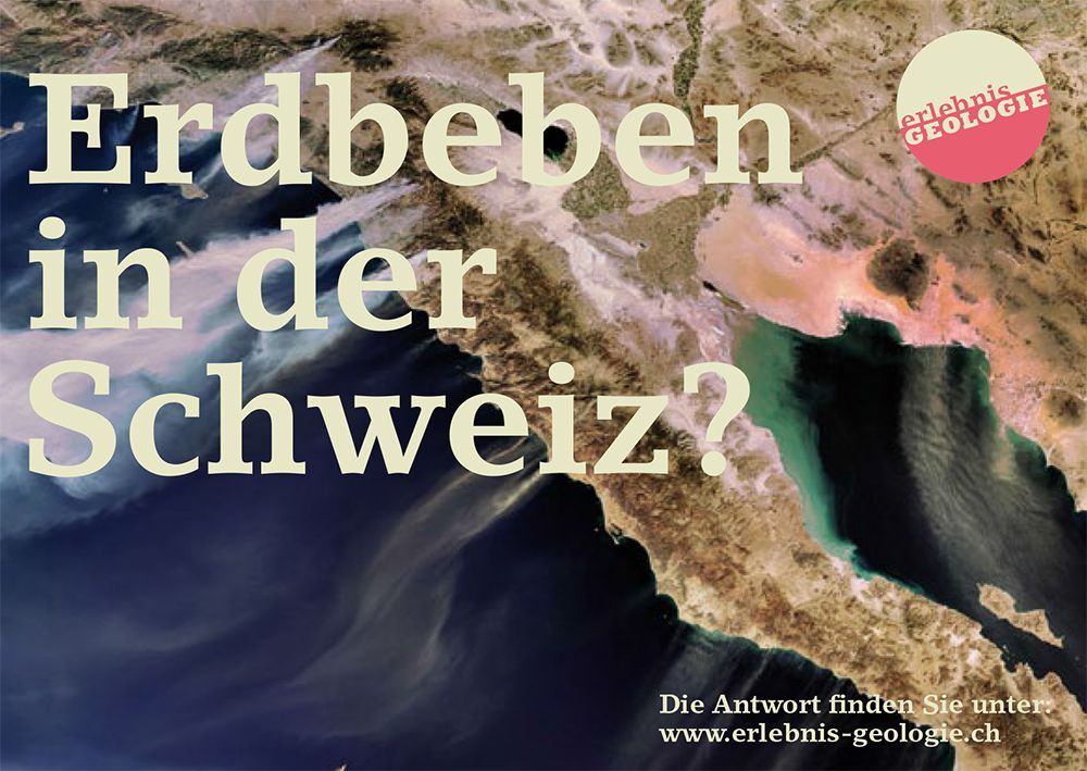 Erlebnis Geologie Postkarte «Erdbeben in der Schweiz?»