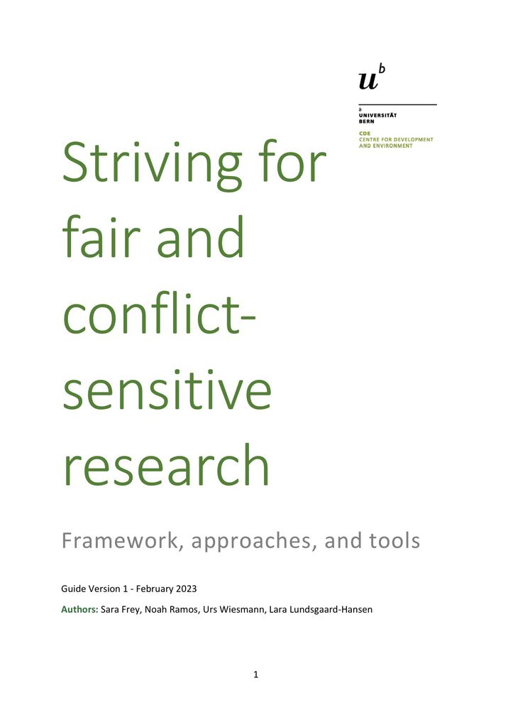 Fair Conflict-Sensitive Research