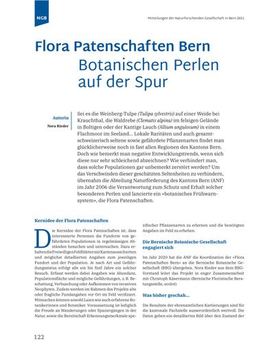 Flora Patenschaften Bern