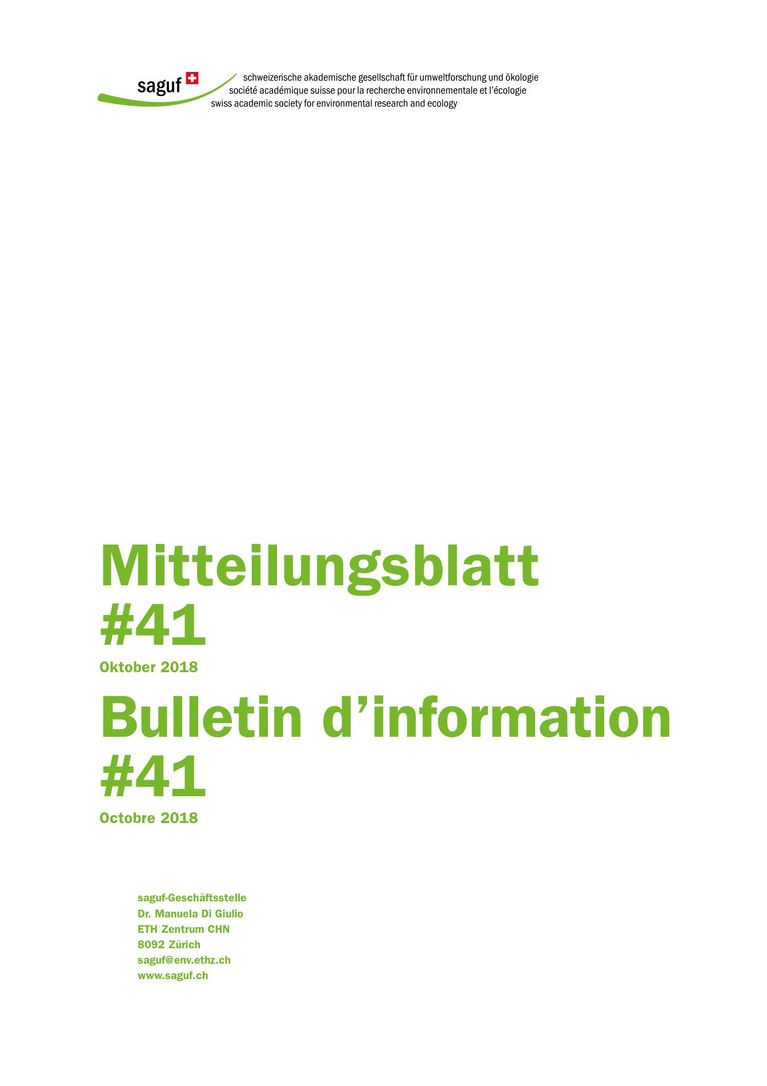 saguf-Mitteilungsblatt Nr. 41 (2018)