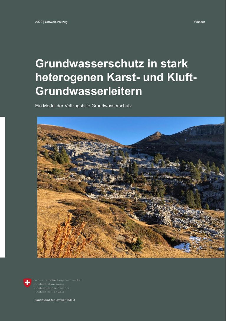 BAFU (2022) Grundwasserschutz in stark heterogenen Karst- und Kluft-Grundwasserleitern