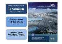 Teaser: Die Kernaussagen des neuen IPCC Klima-Berichts aus erster Hand
