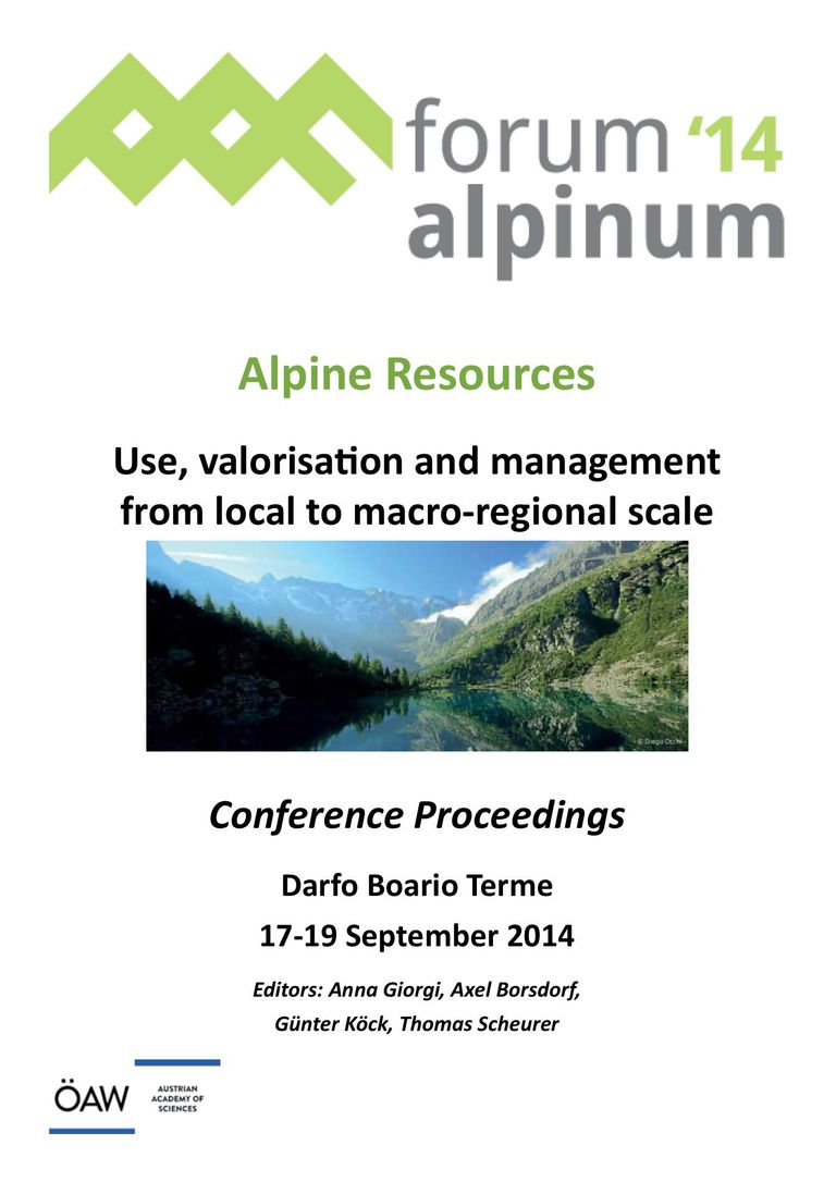 Proceedings ForumAlpinum2014
